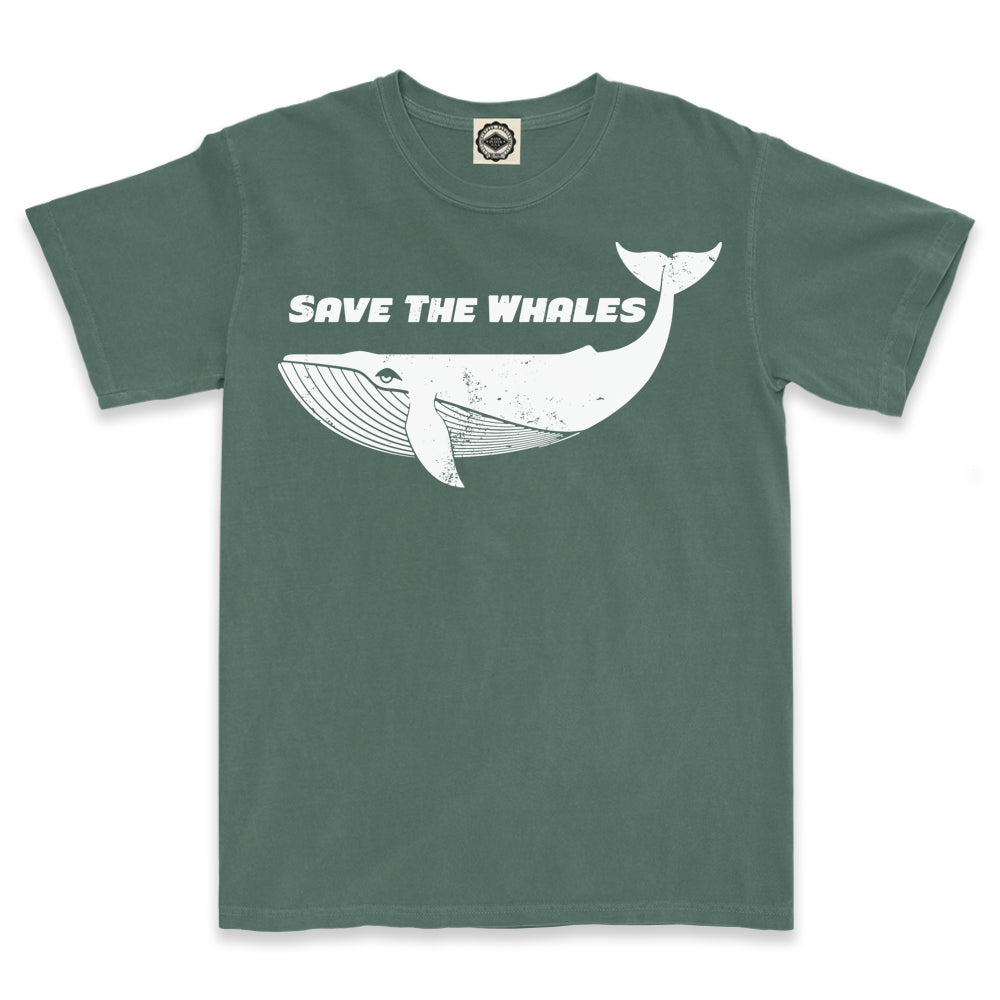 Save The Whales Men's Pigment Dyed Tee