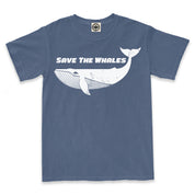 Save The Whales Men's Pigment Dyed Tee