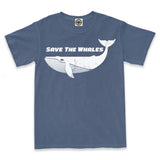 Save The Whales Unisex Pigment Dyed Tee