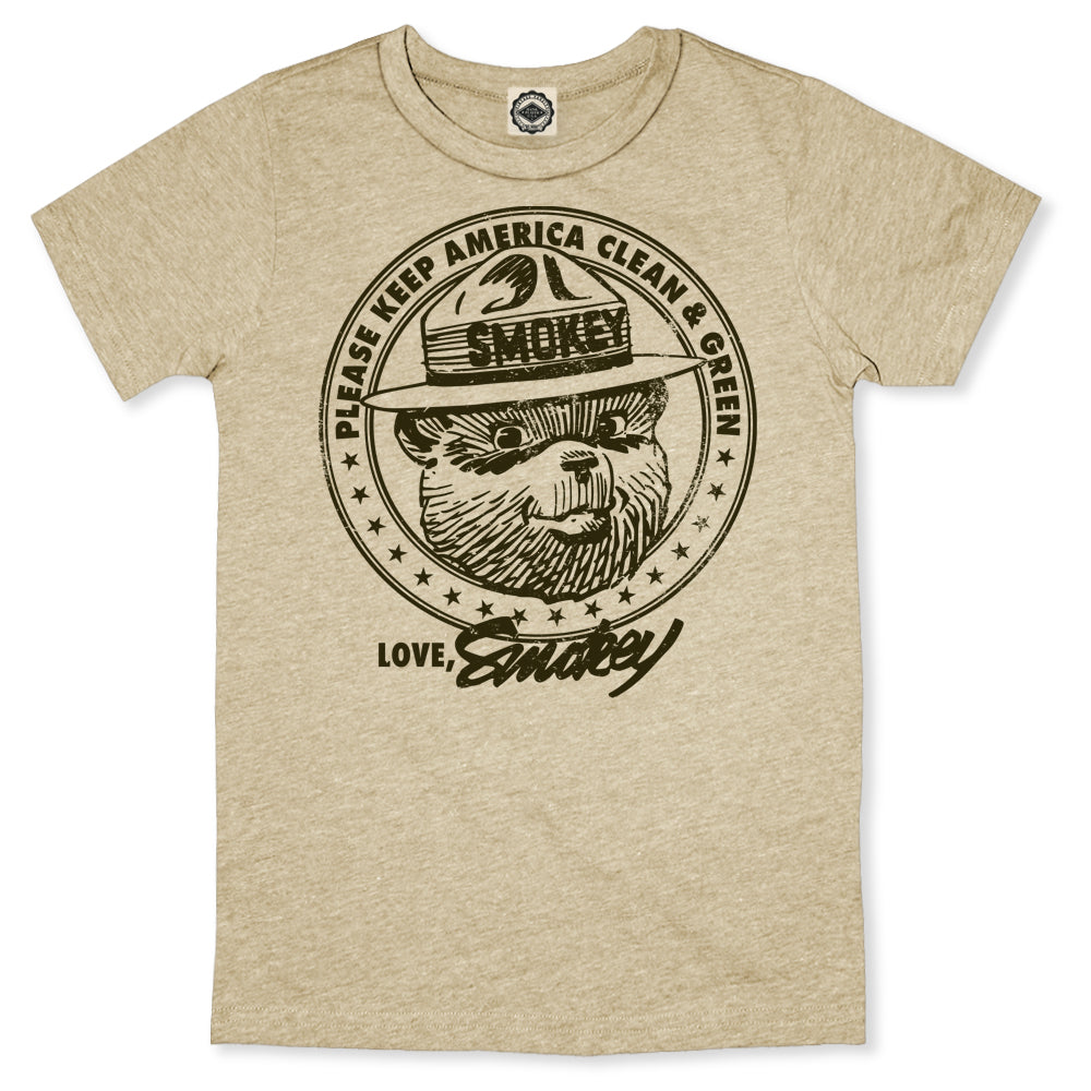 Smokey Bear "Keep America Clean & Green" Toddler Tee