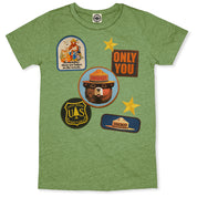 Smokey Bear Patches Men's Tee