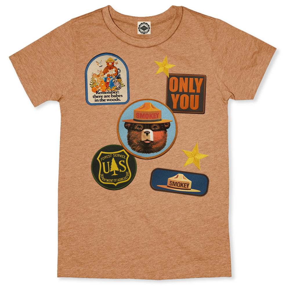 Smokey Bear Patches Men's Tee