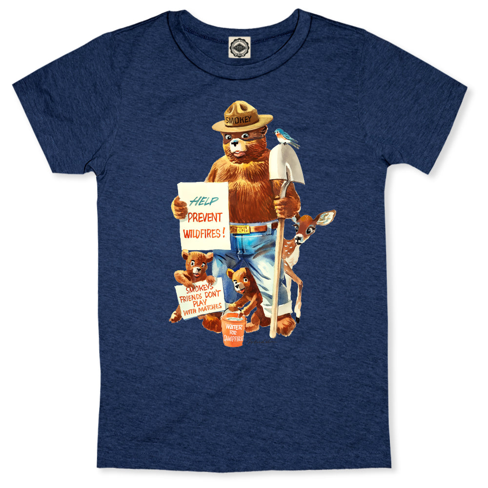 Smokey Bear "Friends Don't Play With Matches" Toddler Tee