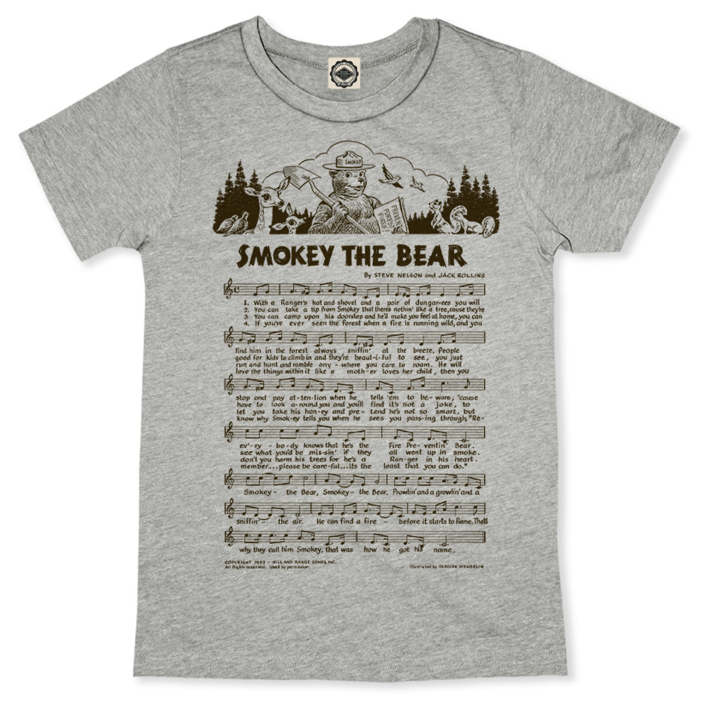 Smokey Bear "Smokey The Bear Lyrics" Unisex Tee