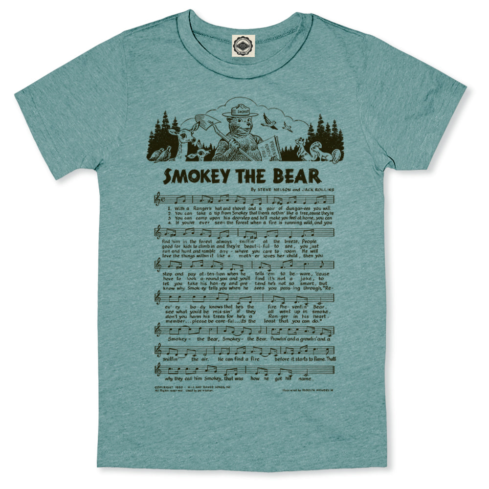 Smokey Bear "Smokey The Bear Lyrics" Kid's Tee