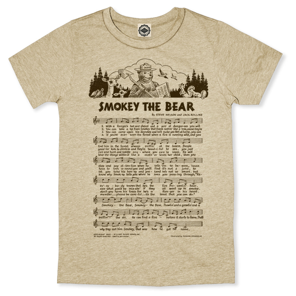 Smokey Bear "Smokey The Bear Lyrics" Unisex Tee