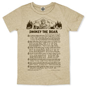 Smokey Bear "Smokey The Bear Lyrics" Unisex Tee