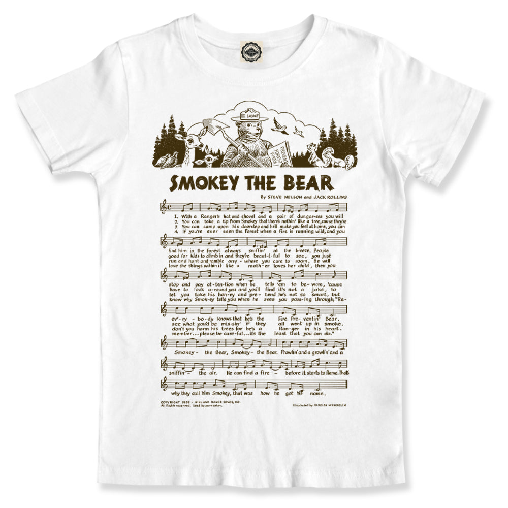 Smokey Bear "Smokey The Bear Lyrics" Unisex Tee
