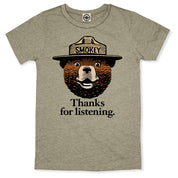 Smokey Bear "Thanks For Listening" Kid's Tee