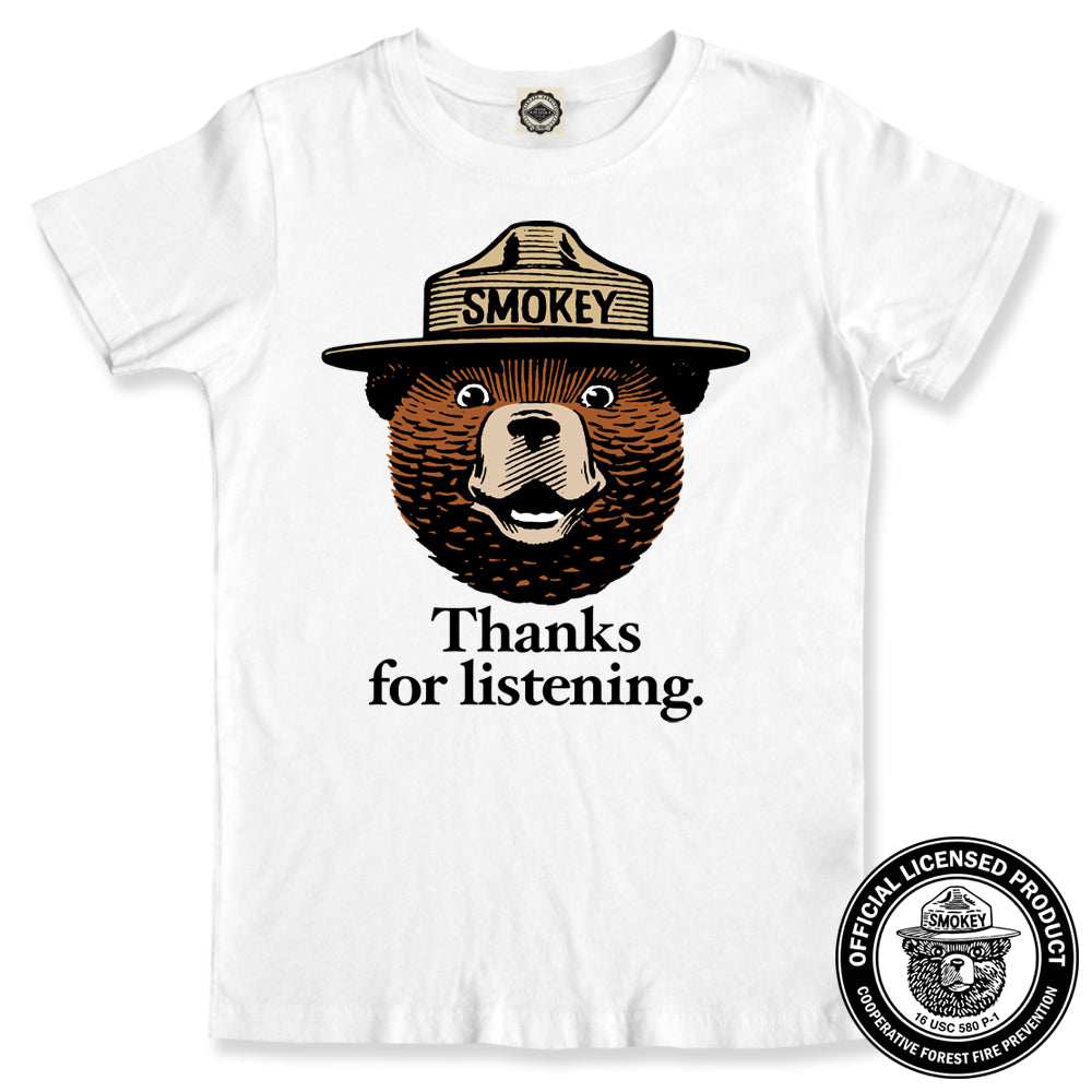 Smokey Bear "Thanks For Listening" Kid's Tee