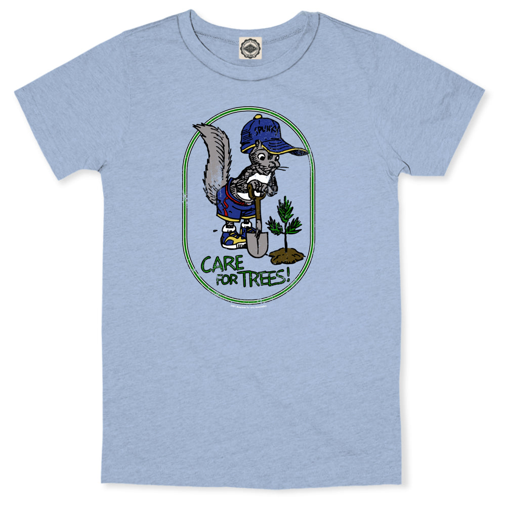 Spunky Squirrel "Care For Trees" Unisex Tee
