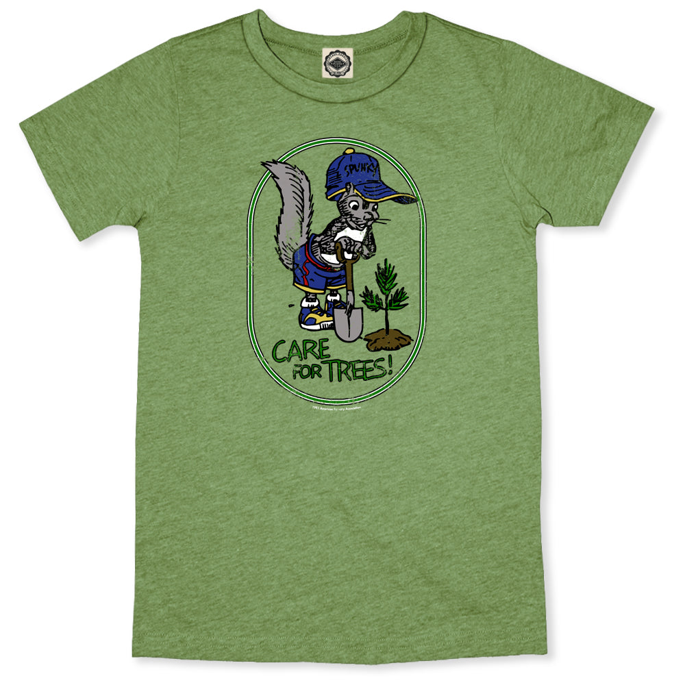 Spunky Squirrel "Care For Trees" Unisex Tee