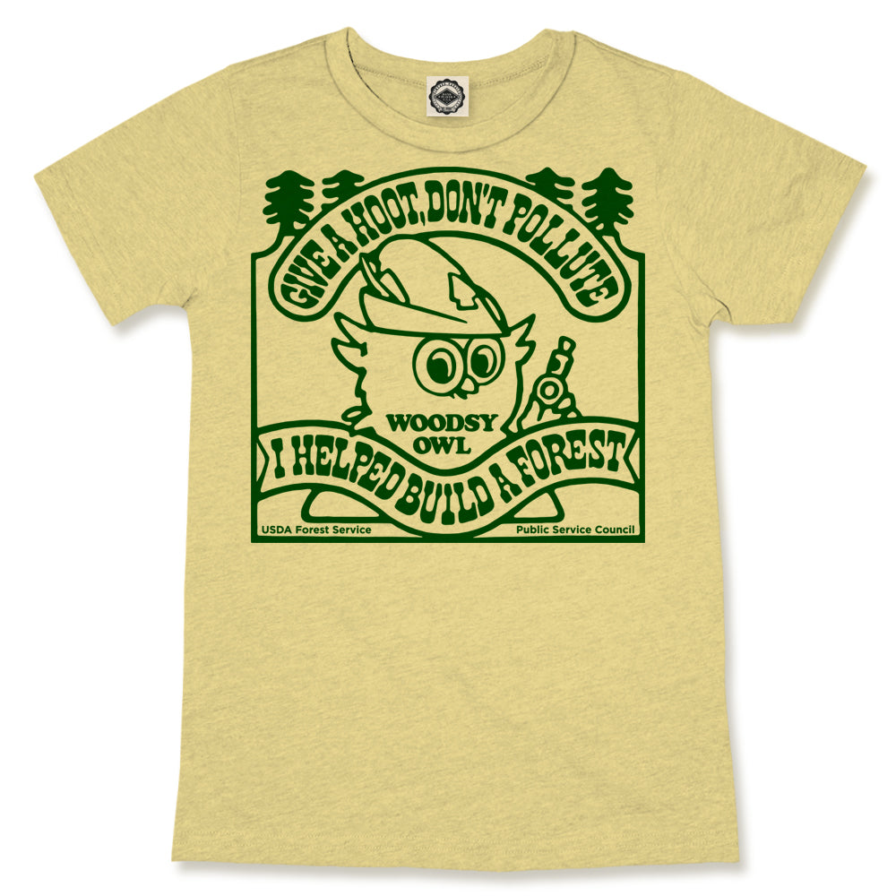 Woodsy Owl "I Helped Build A Forest" Kid's Tee