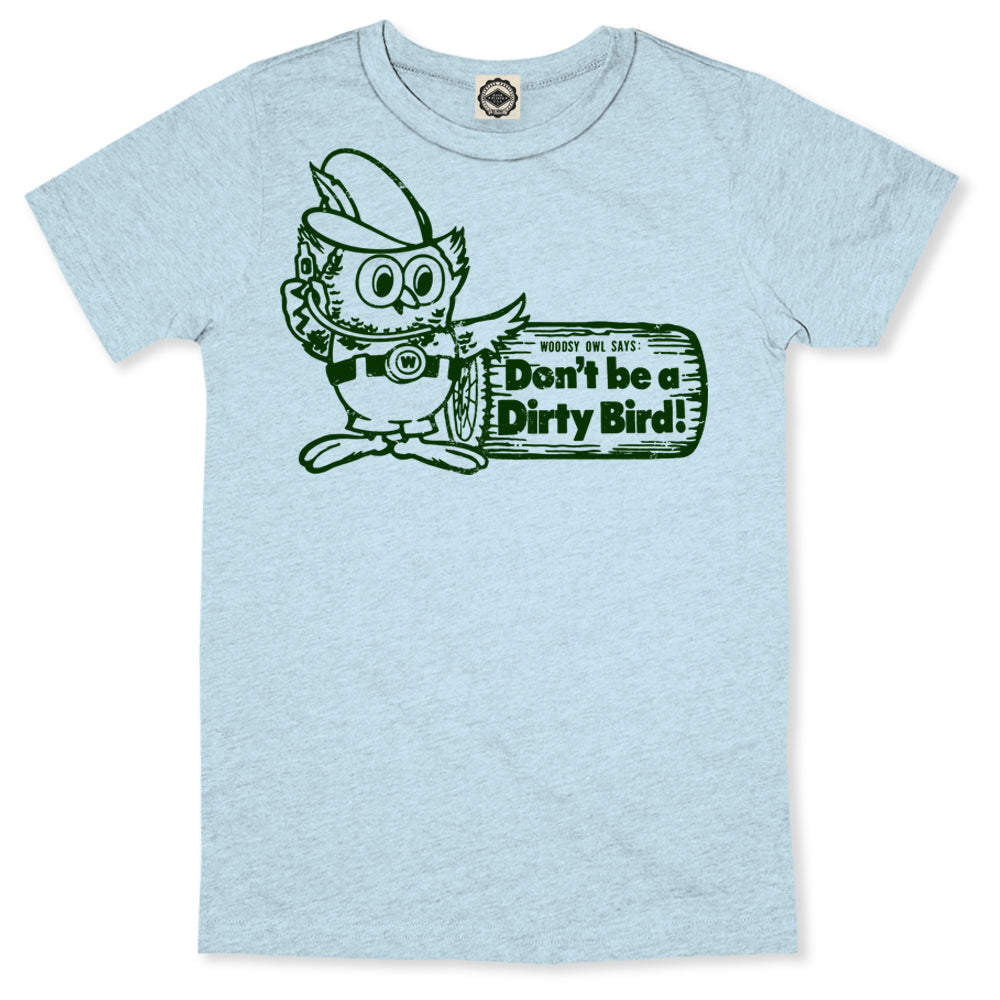 Woodsy Owl "Don't Be A Dirty Bird" Women's Boyfriend Tee