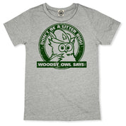 Woodsy Owl "Don't Be A Litterbug" Toddler Tee