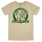 Woodsy Owl "Don't Be A Litterbug" Women's Boyfriend Tee