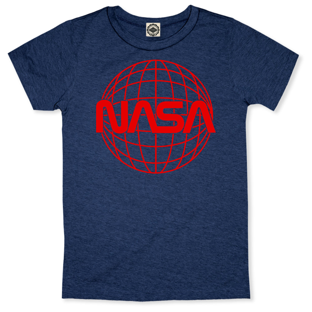 NASA Worm Globe Women's Boyfriend Tee