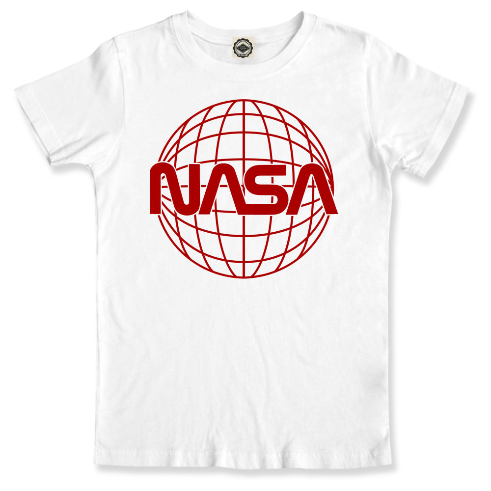 NASA Worm Globe Women's Boyfriend Tee