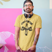 Camp Funtime Men's Pigment Dyed T-Shirt in Pigment Yellow