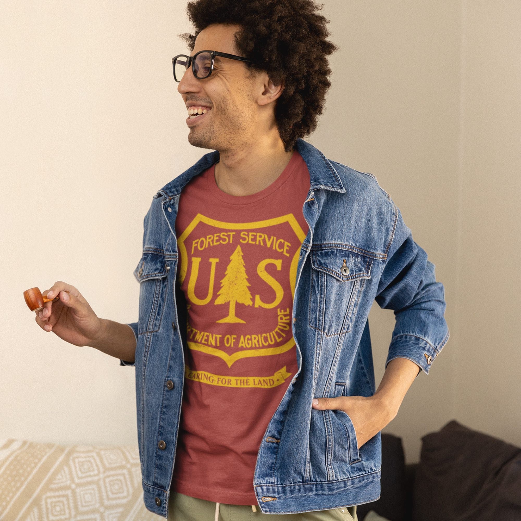 USDA Forest Service Insignia Men's Pigment Dyed Tee