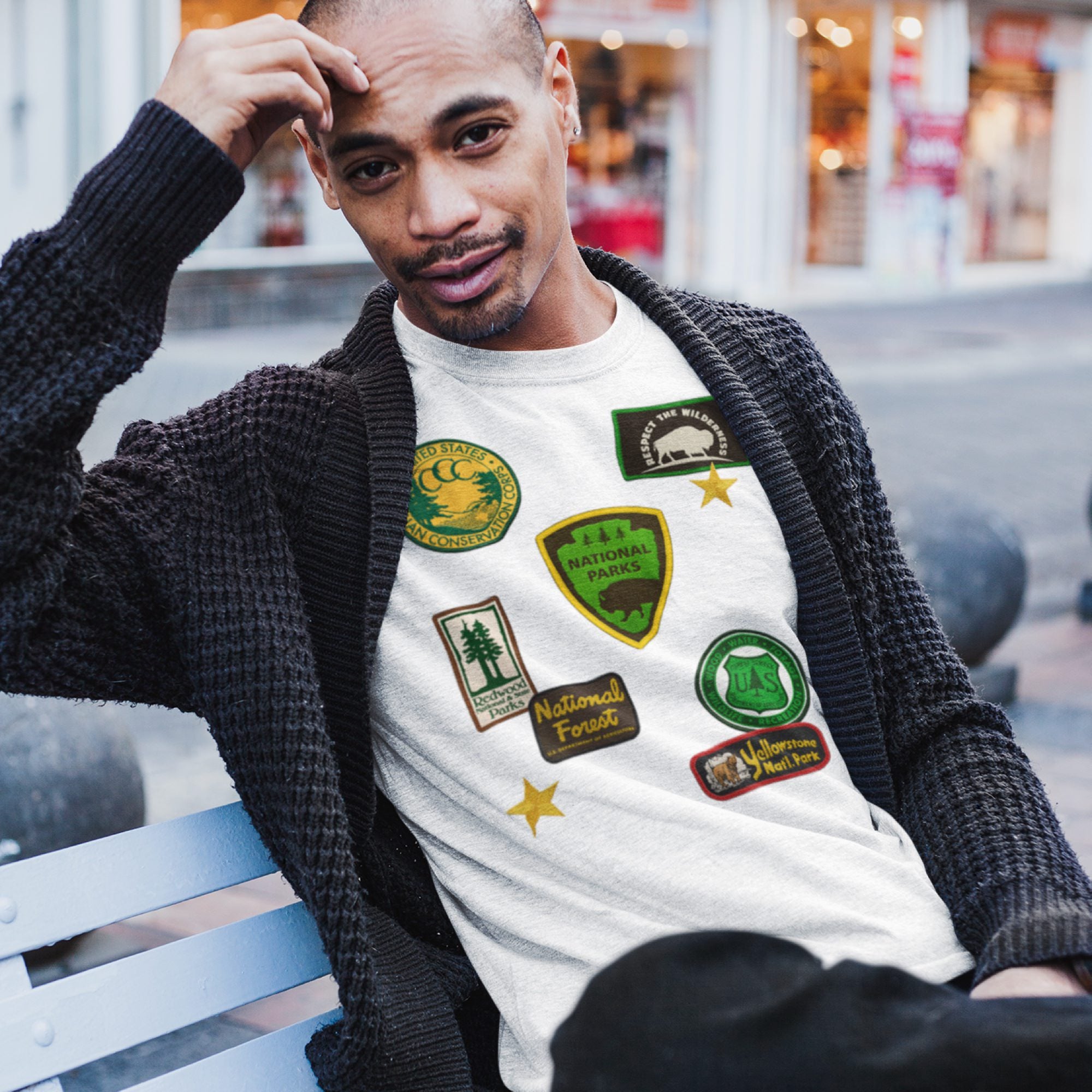 National Parks Patches Men's Tee