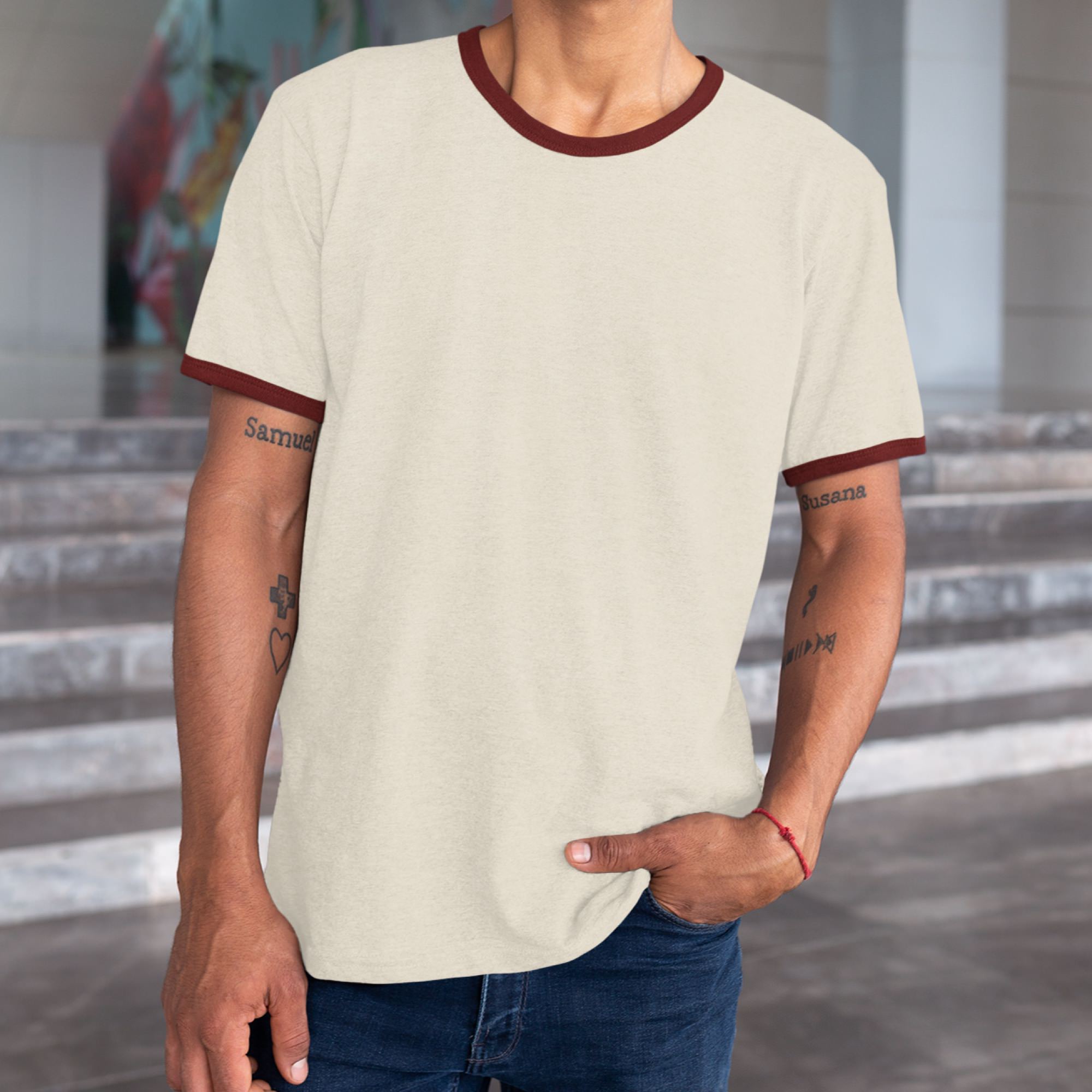 Go-To Unisex Ringer Tee – Hank Player