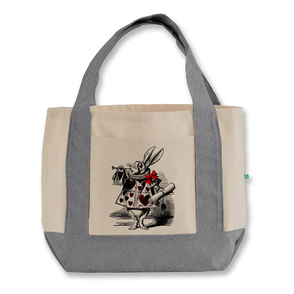 White Rabbit In Wonderland Shopping Bag (Mini)
