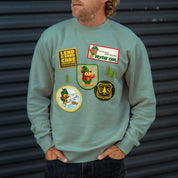 Woodsy Owl Patches Unisex Crew Sweatshirt