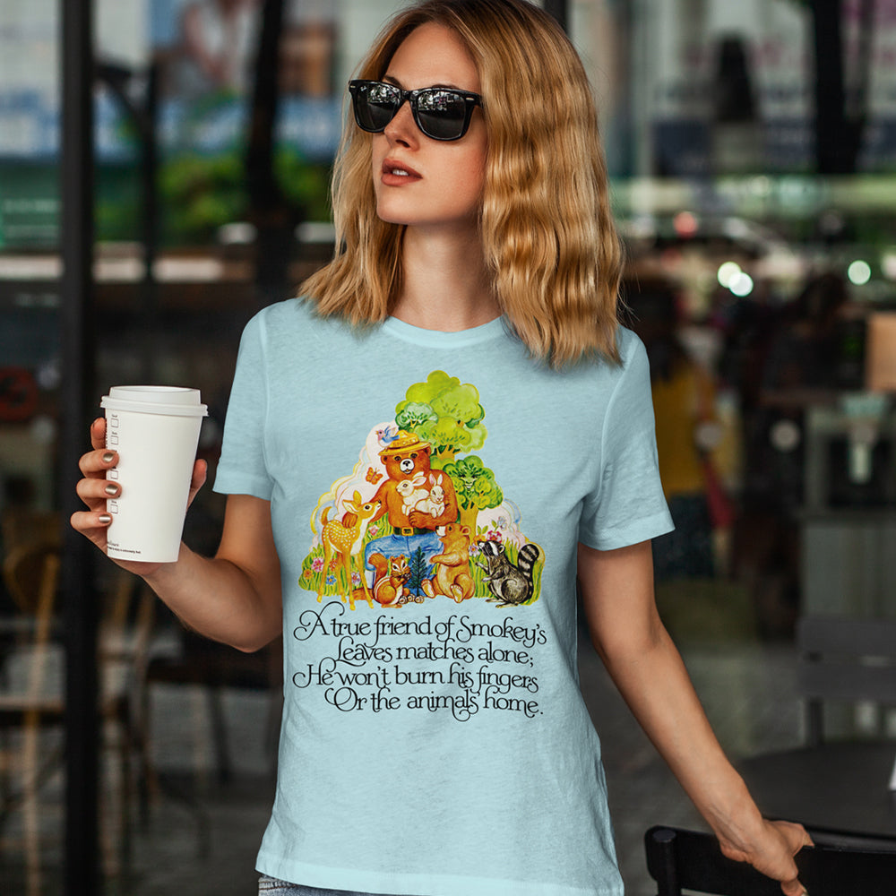 Smokey Bear "A True Friend Of Smokey" Women's Relaxed Fit Tee