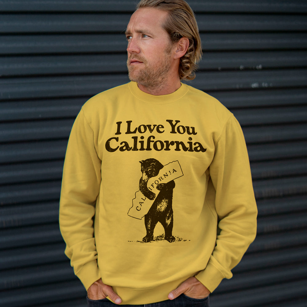 I Love You California Unisex Crew Sweatshirt