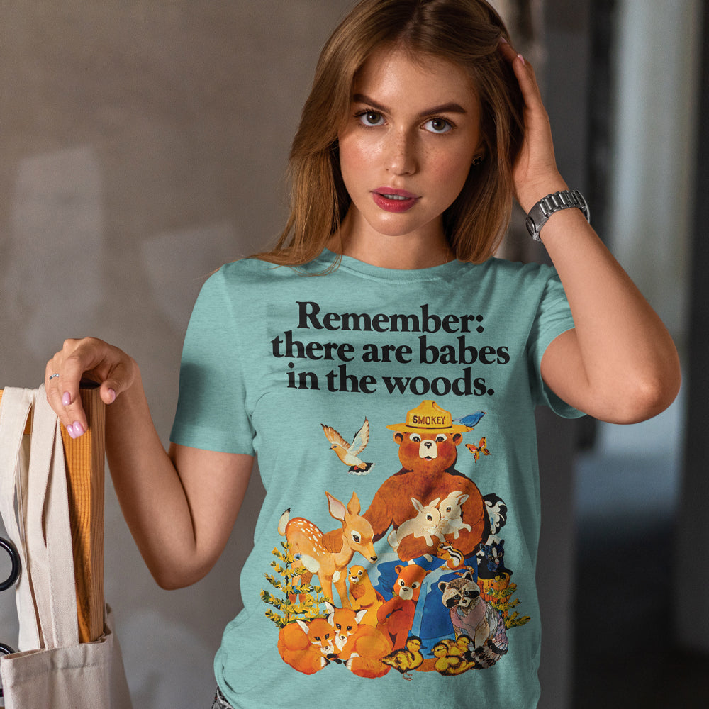 Smokey Bear Vintage "Babes In The Woods" Women's Relaxed Fit Tee