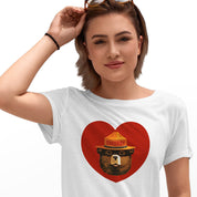 Smokey Bear Heart Women's Relaxed Fit Tee