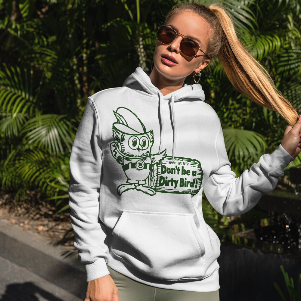 Woodsy Owl "Don't Be A Dirty Bird" Unisex Hoodie