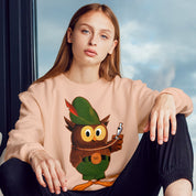 Multicolor Woodsy Owl Unisex Crew Sweatshirt