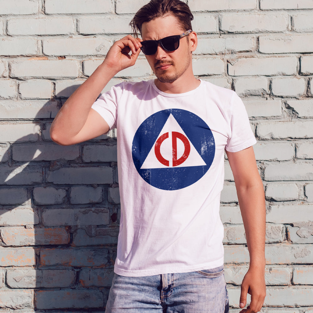 Vintage Civil Defense Logo Unisex Tee