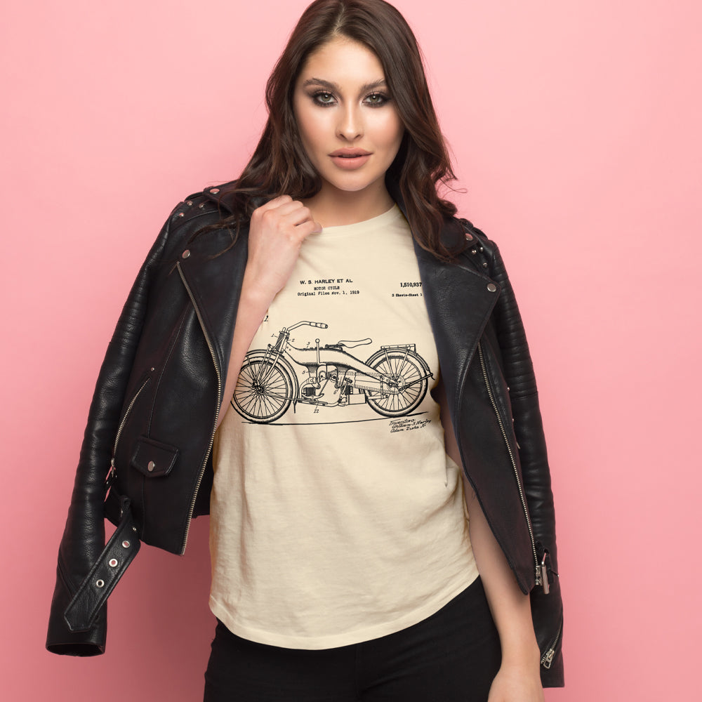 Harley-Davidson Motorcycle Patent Unisex Tee