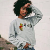 Winnie-The-Pooh, Piglet & Eeyore Unisex Crew Sweatshirt