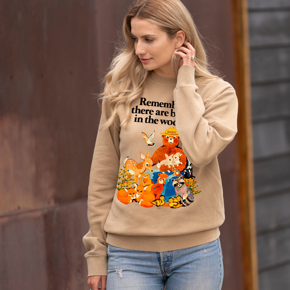 Smokey Bear Vintage "Babes In The Woods" Unisex Crew Sweatshirt
