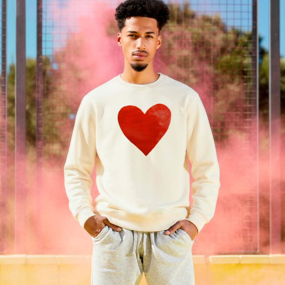 Vintage Heart Unisex Crew Sweatshirt