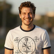 TV Test Pattern Unisex Ringer Tee