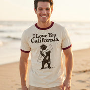 I Love You California Unisex Ringer Tee
