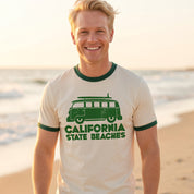 California State Beaches Unisex Ringer Tee