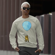 Winnie-The-Pooh With Balloon Unisex Crew Sweatshirt