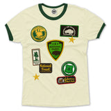 National Parks Patches Unisex Ringer Tee