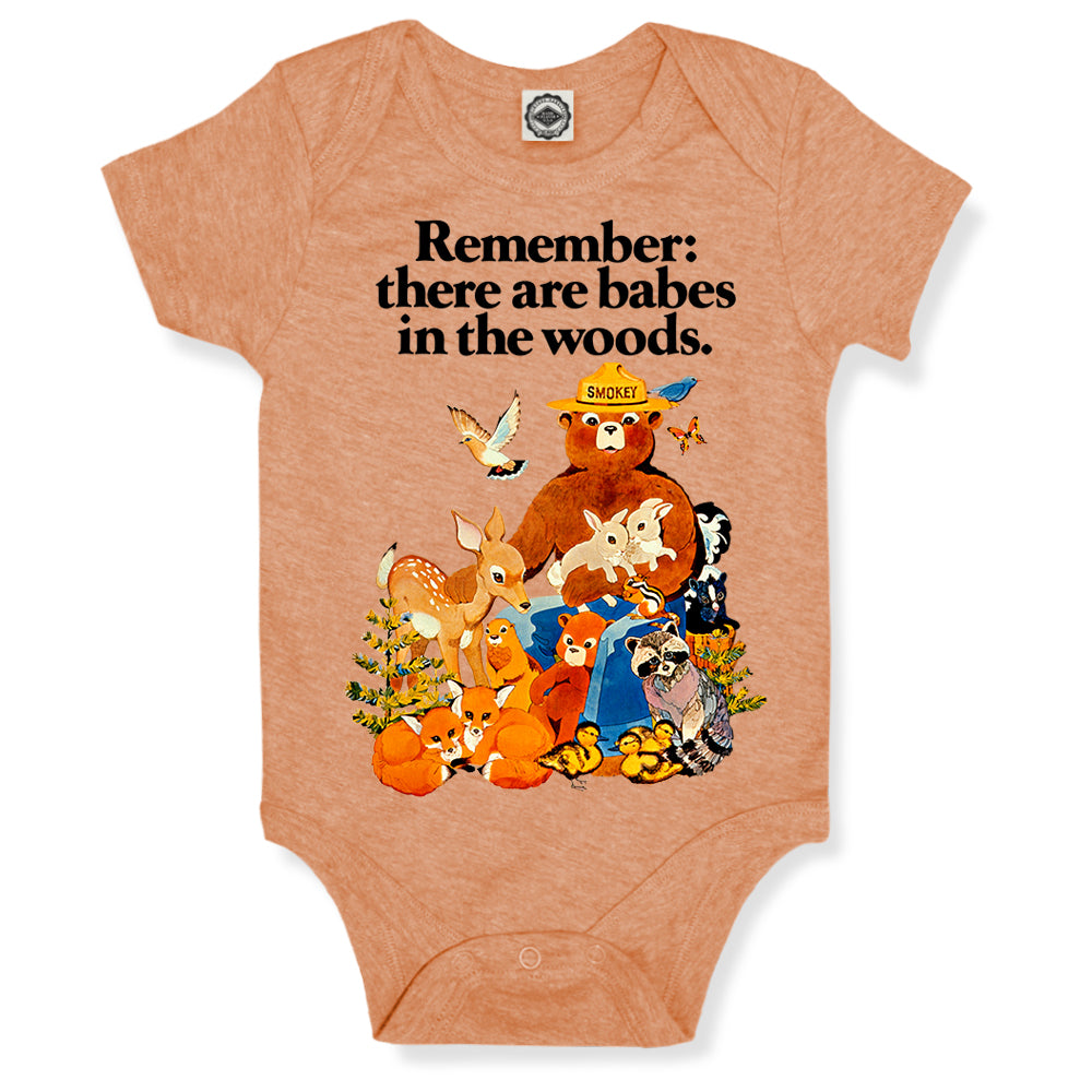 Smokey Bear Vintage "Babes In The Woods" Infant Onesie