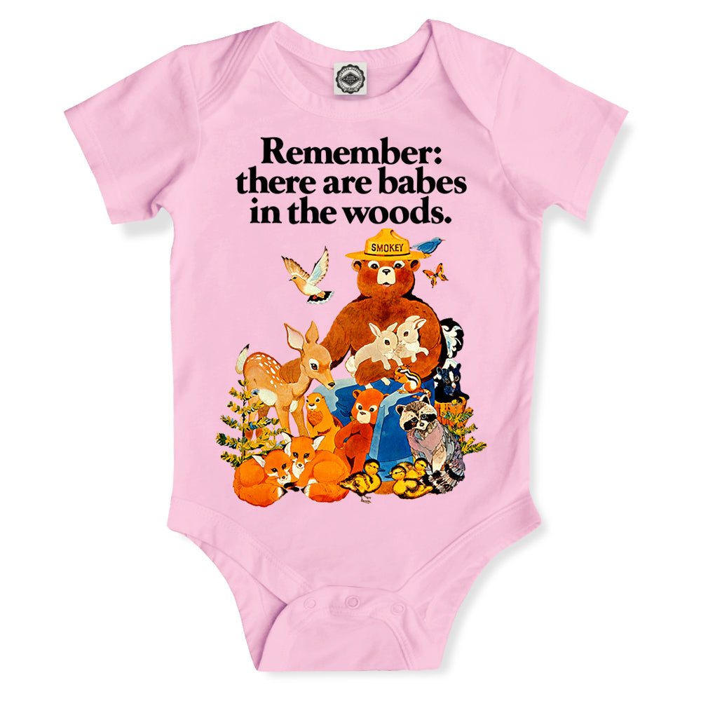 Smokey Bear Vintage "Babes In The Woods" Infant Onesie