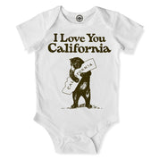 I Love You California Infant Onesie in White