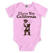 I Love You California Infant Onesie in Pink