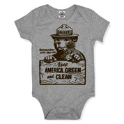 Smokey Bear "Keep America Clean & Green" Infant Onesie