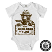 Smokey Bear "Keep America Clean & Green" Infant Onesie